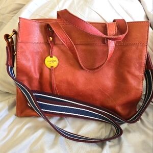Margot Brown Leather Tote Bag
